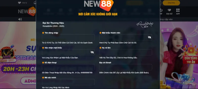 Cách truy cập và đăng ký Tiến lên New88